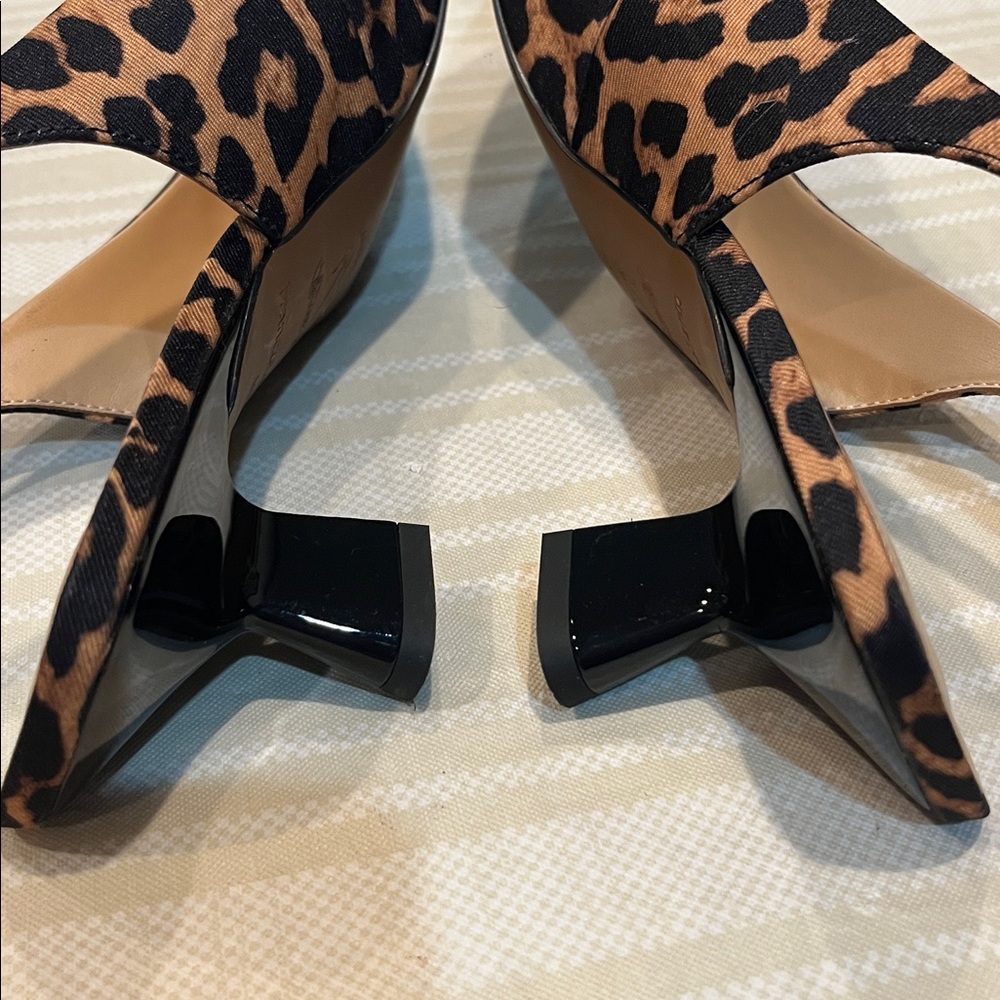 Franco Sarto Jaden Leopard Print Kitten Heels size 11 women’s - Picture 6 of 10